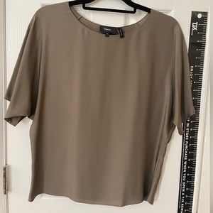 Theory Silk Dolman Sleeve Top